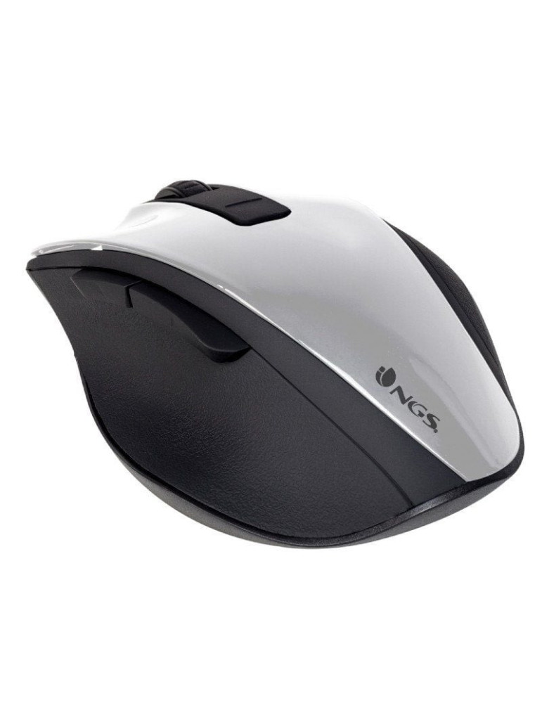 Ratón Inalámbrico NGS Bow/ Hasta 1600 DPI/ Blanco