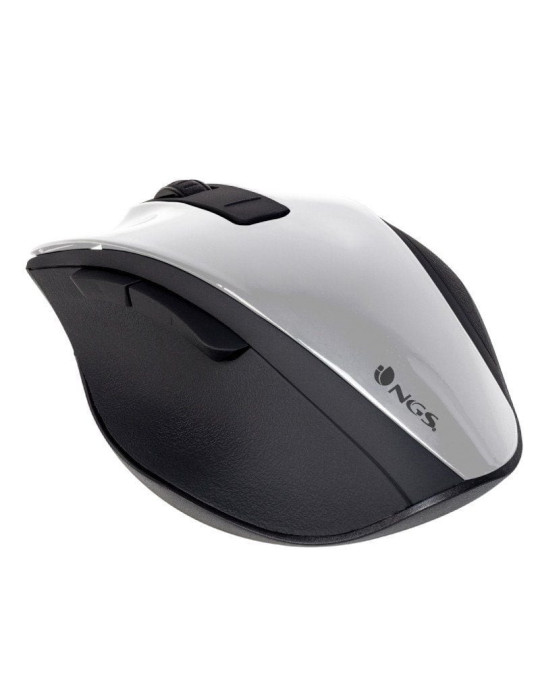 Ratón Inalámbrico NGS Bow/ Hasta 1600 DPI/ Blanco