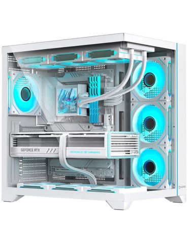 Caja Gaming Semitorre Hiditec H3 Pro// Blanca