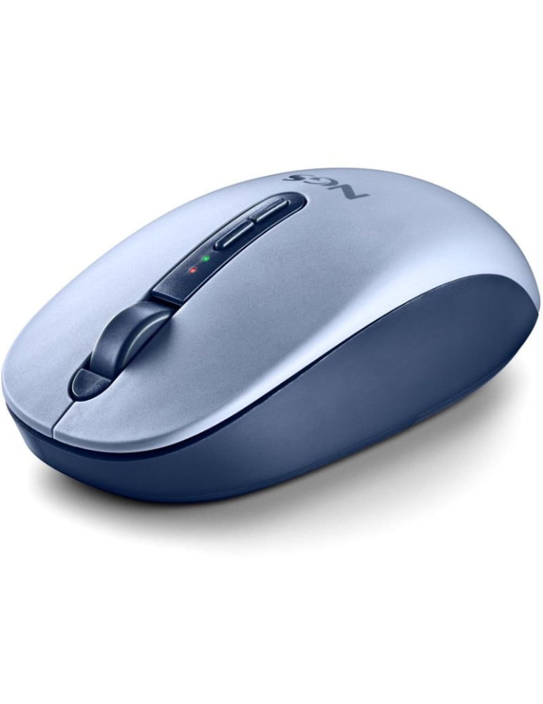 Ratón Ergonómico Inalámbrico NGS Fog Dual FOGDUALBLUE Silencioso/ Hasta 1600 DPI/ Azul