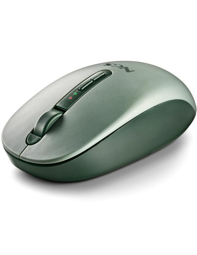 Ratón Ergonómico Inalámbrico NGS Fog Dual FOGDUALGREEN Silencioso/ Hasta 1600 DPI/ Verde