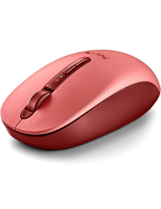 Ratón Ergonómico Inalámbrico NGS Fog Dual FOGDUALRED Silencioso/ Hasta 1600 DPI/ Rojo