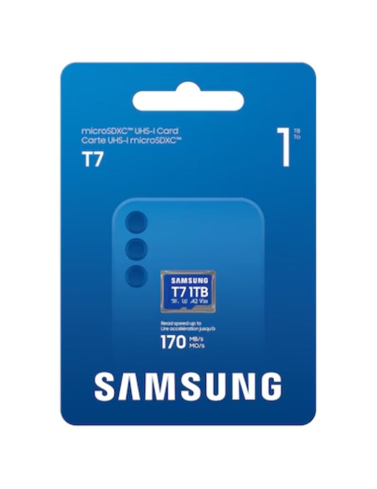 Tarjeta de Memoria Samsung P7 1TB microSD XC/ Clase 10/ 170MBs