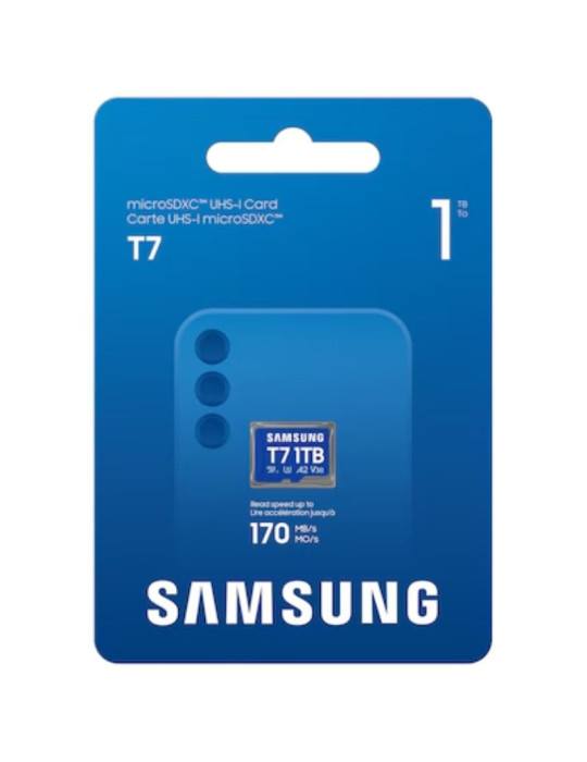Tarjeta de Memoria Samsung P7 1TB microSD XC/ Clase 10/ 170MBs
