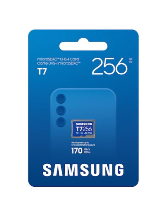 Tarjeta de Memoria Samsung P7 256GB microSD XC/ Clase 10/ 170MBs