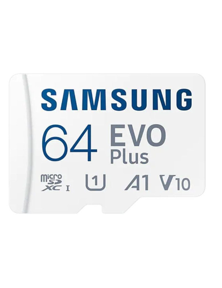 Tarjeta de Memoria Samsung EVO Plus 2023 64GB microSD XC con Adaptador/ Clase 10/ 160MBs