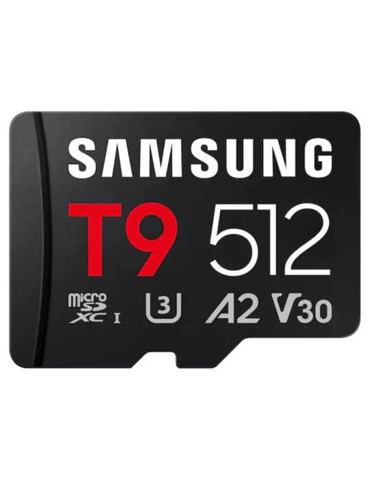 Tarjeta de Memoria Samsung P9 512GB microSD XC/ Clase 10/ 200MBs