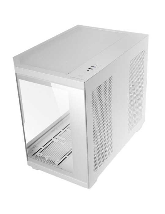Caja Gaming Minitorre Mars Gaming MC-3TCORELCDM/ Blanca