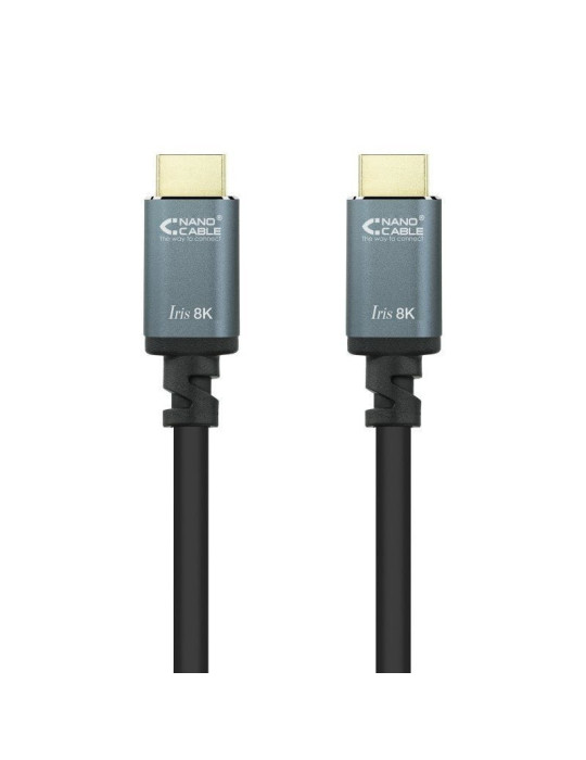 Cable HDMI 2.1 8K Nanocable 10.15.8002/ HDMI Macho - HDMI Macho/ 2m/ Negro