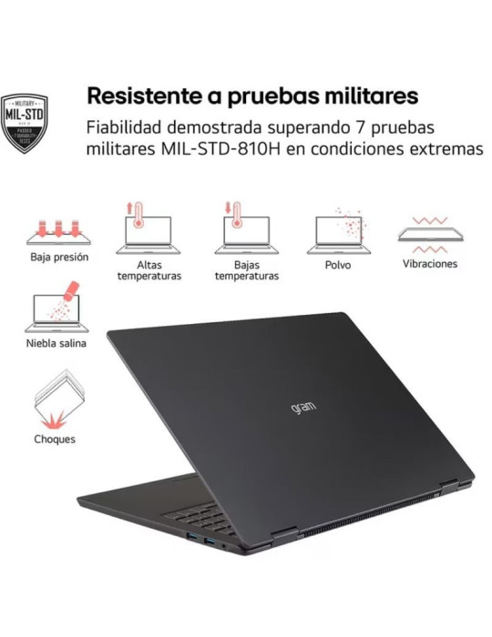 Portátil LG Gram 16Z90TL-G.AU85BN Intel Core Ultra 7-258V/ 32GB/ 512GB SSD/ 16"/ Win11