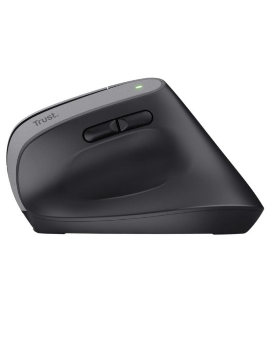 Ratón Vertical Inalámbrico Trust Bayo+/ Batería Recargable/ Hasta 2400 DPI