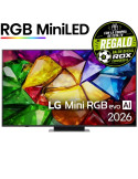 Televisor LG Mini RGB evo AI MRGB86 65MRGB86B6A 65"/ Ultra HD 4K/ Smart TV/ WiFi