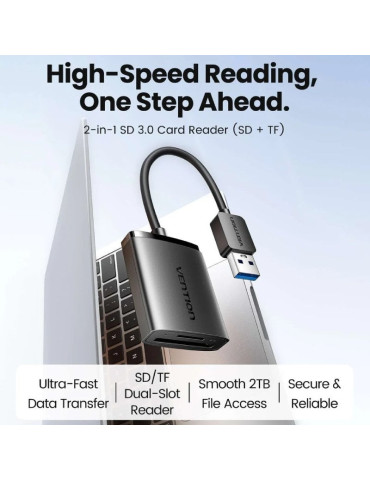 Lector de Tarjetas Externo Vention CLPBB/ USB 3.0 2