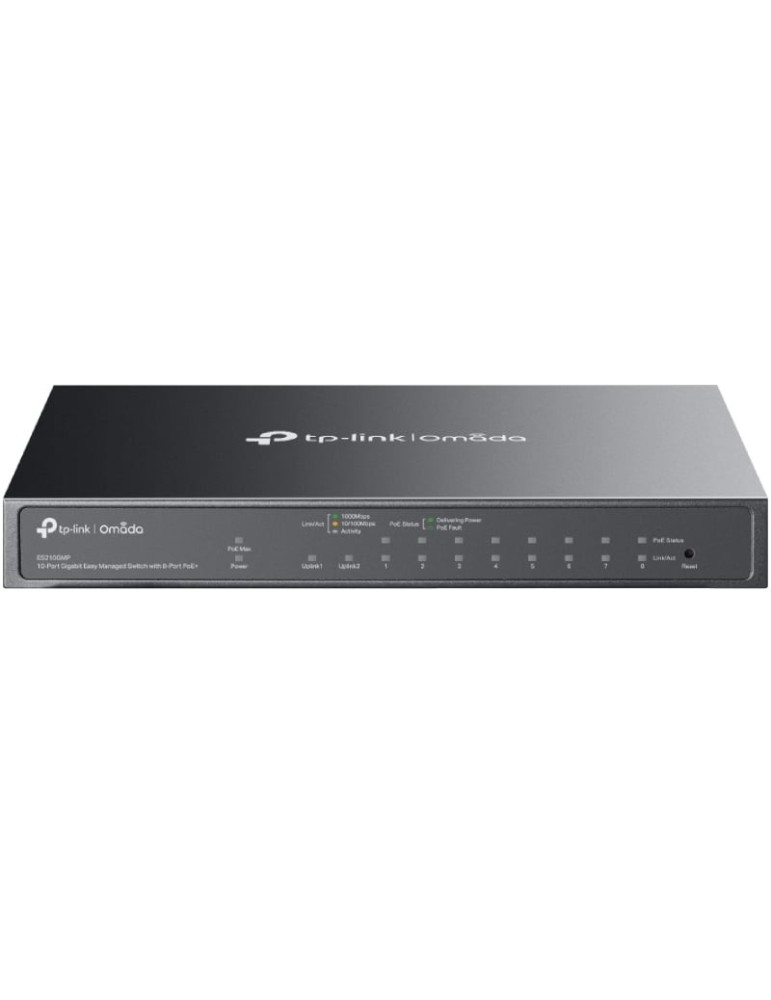 Switch TP-Link Omada ES210GMP 10 Puertos/ RJ-45 10/100/1000/ PoE+/ SFP