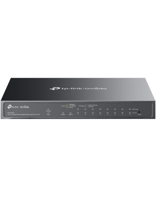Switch TP-Link Omada ES210GMP 10 Puertos/ RJ-45 10/100/1000/ PoE+/ SFP