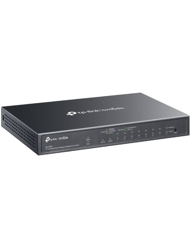 Switch TP-Link Omada ES210GMP 10 Puertos/ RJ-45 10/100/1000/ PoE+/ SFP