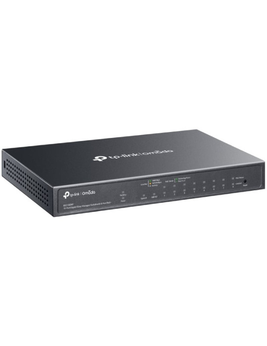 Switch TP-Link Omada ES210GMP 10 Puertos/ RJ-45 10/100/1000/ PoE+/ SFP