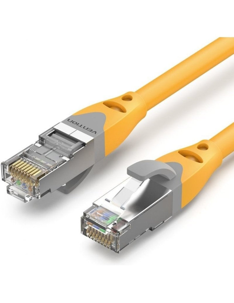 Cable de Red RJ45 SFTP Vention IBHYQ Cat.6A/ 20m/ Amarillo