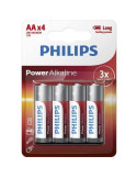 Pack de 4 Pilas AA Philips LR6P4B/10/ 1.5V/ Alcalina