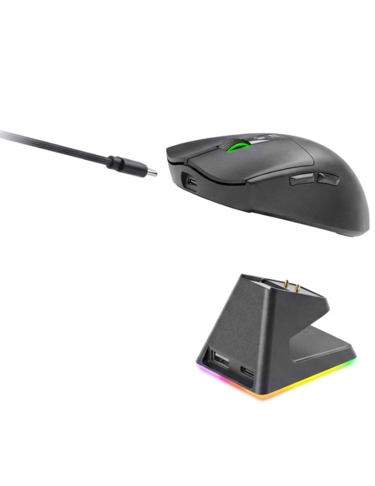 Ratón Gaming Mars Gaming MMW-Elite/ Batería Recargable/ Hasta 20000 DPI