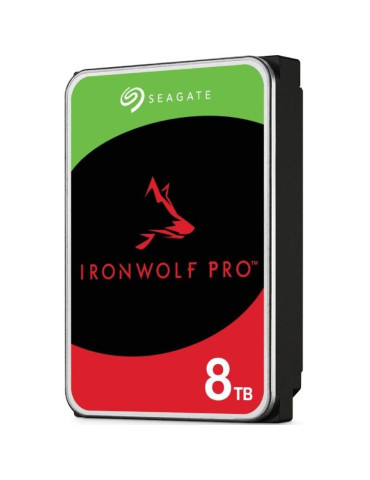 Disco Duro Seagate IronWolf Pro NAS ST8000NT001 8TB/ 3.5"/ SATA III/ 256MB 2