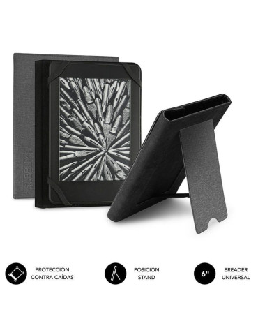 Funda para libro electrónico Subblim Clever Ebook Stand Case 6"/ Gris