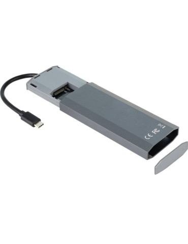 Docking USB Tipo-C TooQ TQE-2241G/ Ranura SSD M.2/ 1xHDMI/ 2xUSB/ 1xUSB Tipo-C/ 1xLector Tarjetas/ 1xUSB Tipo-C PD 2