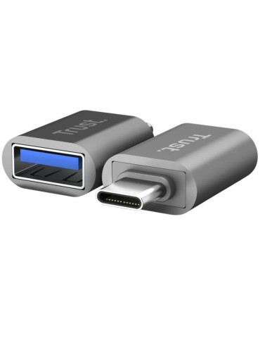 Adaptador USB 3.0 Trust Calyx 26221/ USB Tipo-C Macho - USB Hembra