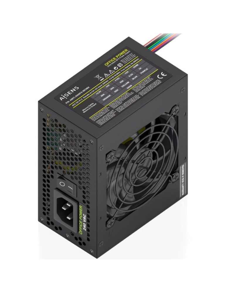 Fuente de Alimentación SFX Aisens ASPC-500SFX-SEOBK/ 500W/ Ventilador 8cm