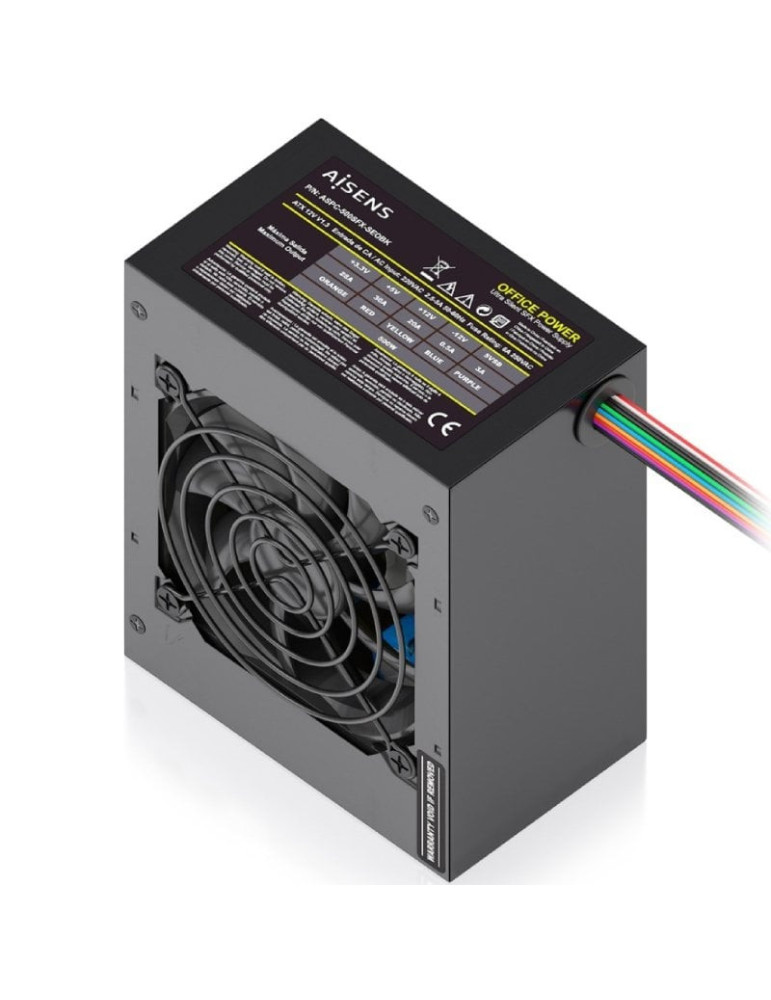 Fuente de Alimentación SFX Aisens ASPC-500SFX-SEOBK/ 500W/ Ventilador 8cm