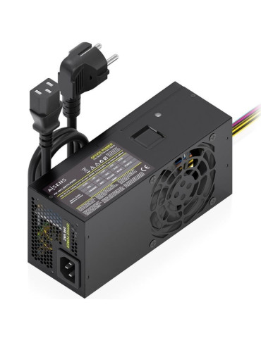 Fuente de Alimentación TFX Aisens ASPC-500TFX-PSEBK/ 500W/ Ventilador 8cm