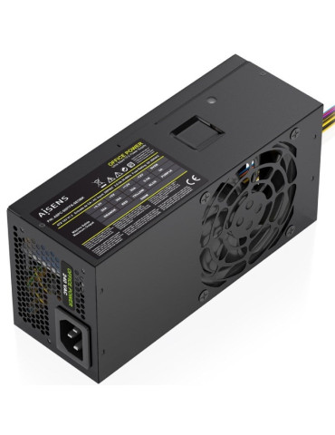 Fuente de Alimentación TFX Aisens ASPC-500TFX-SEOBK/ 500W/ Ventilador 8cm
