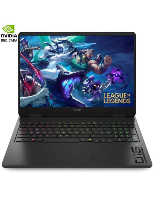 Portátil Gaming HP Omen 16-AN0013NS Intel Core Ultra 9-285H/ 32GB/ 1TB SSD/ GeForce RTX 5060/ 16"/ Sin Sistema Operativo