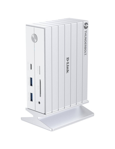 Docking Thunderbolt 4 D-Link DUF-E01/E/ 5xUSB/ 2xUSB Tipo-C/ 2xThunderblot/ 1xDisplayPort/ 1xHDMI 4K/ 1xRJ45/ 1xJack 3.5/ 1xLect