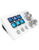 Control Deck Mars Gaming MSD-TWO/ 6 Teclas LCD/ 3 Ruedas/ 3 Botones/ Blanco