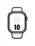 Apple Watch Series 10/ GPS/ 42mm/ Caja de Aluminio Oro Rosa / Correa Deportiva Rosa Rubor S/M
