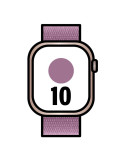 Apple Watch Series 10/ GPS/ 46mm/ Caja de Aluminio Oro Rosa / Correa Loop Deportiva Ciruela