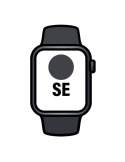 Apple Watch SE/ GPS/ 40mm/ Caja de Aluminio Medianoche/ Correa Deportiva Medianoche S/M