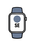 Apple Watch SE/ GPS/ 40mm/ Caja de Aluminio/ Correa Deportiva Azul Denim S/M