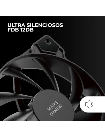 Pack 2 Ventiladores Mars Gaming MF-PROX2/ 12cm 2