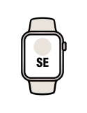 Apple Watch SE 3rd V2/ GPS/ 40mm/ Caja de Aluminio Blanco Estrella/ Correa Deportiva Blanco Estrella M/L