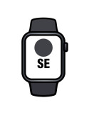 Apple Watch SE/ GPS/ 44mm/ Caja de Aluminio Medianoche/ Correa Deportiva Medianoche S/M