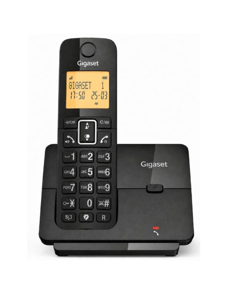 Teléfono Inalámbrico Gigaset Essential 300/ Negro