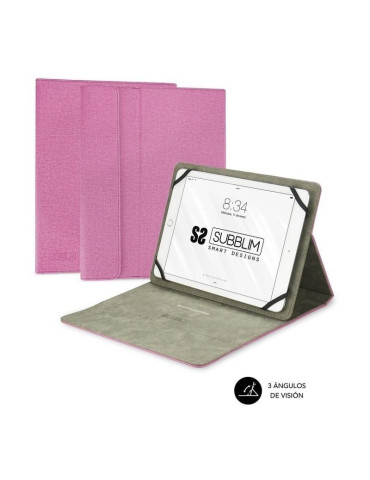 Funda Subblim Clever Stand para Tablets de 9.6"-11"/ Rosa