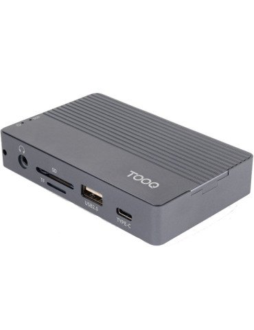 Docking USB Tipo-C TooQ TQE-2242G/ Ranura SSD M.2/ 1xHDMI/ 1xRJ45/ 1xUSB/ 1xUSB Tipo-C/ 1xLector Tarjetas/ 1x Jack 3.5/ 1xUSB Ti