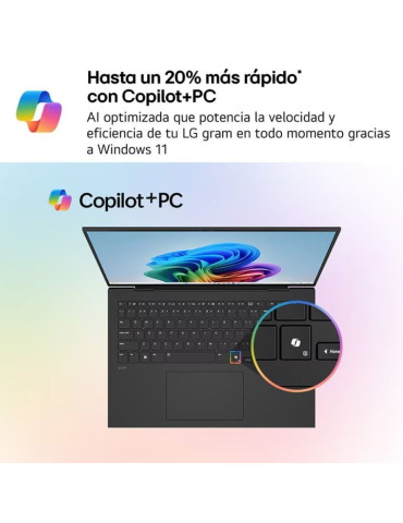 Portátil LG Gram 16Z90TL-G.AU85BN Intel Core Ultra 7-258V/ 32GB/ 512GB SSD/ 16"/ Win11 2