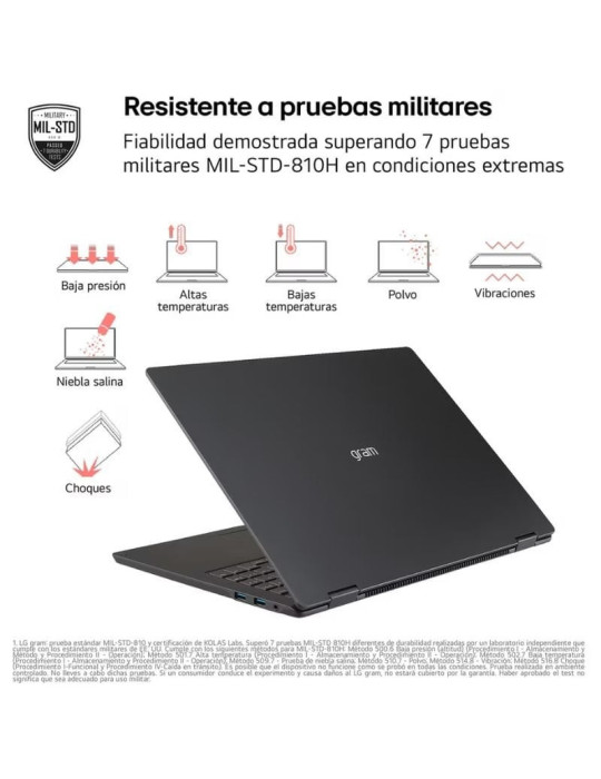 Portátil LG Gram 17Z90TL-G.AU88BN Intel Core Ultra 7-258V/ 32GB/ 1TB SSD/ 17"/ Win11