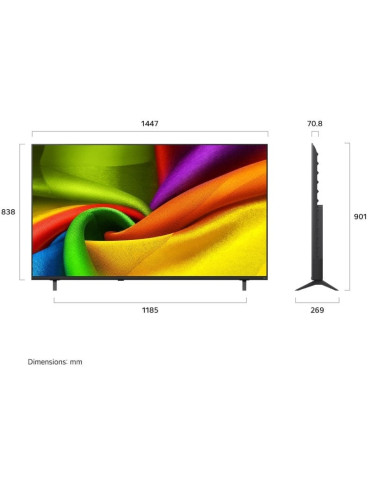 Televisor LG NanoCell 65NU850B6LA 65"/ Ultra HD 4K/ Smart TV/ WiFi/ Negro 2