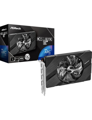 Tarjeta Gráfica AsRock Intel Arc A380 Challenger ITX 6GB OC/ 6GB GDDR6/ Compatible con Perfil Bajo