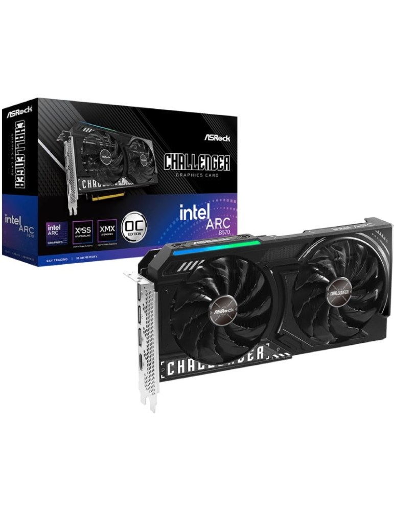 Tarjeta Gráfica AsRock Intel Arc B570 Challenger 10GB OC/ 10GB GDDR6